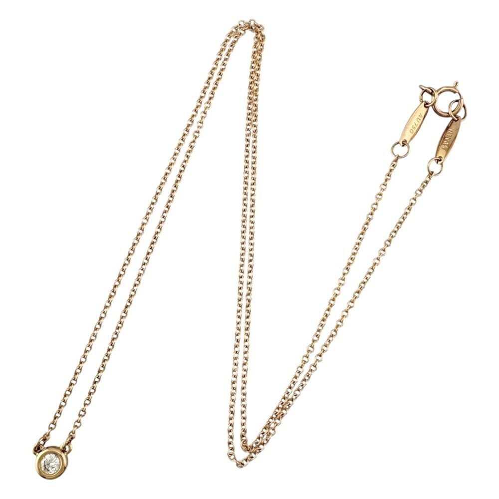 TIFFANY 18k Gold Diamond Necklace - Picture 7 of 7